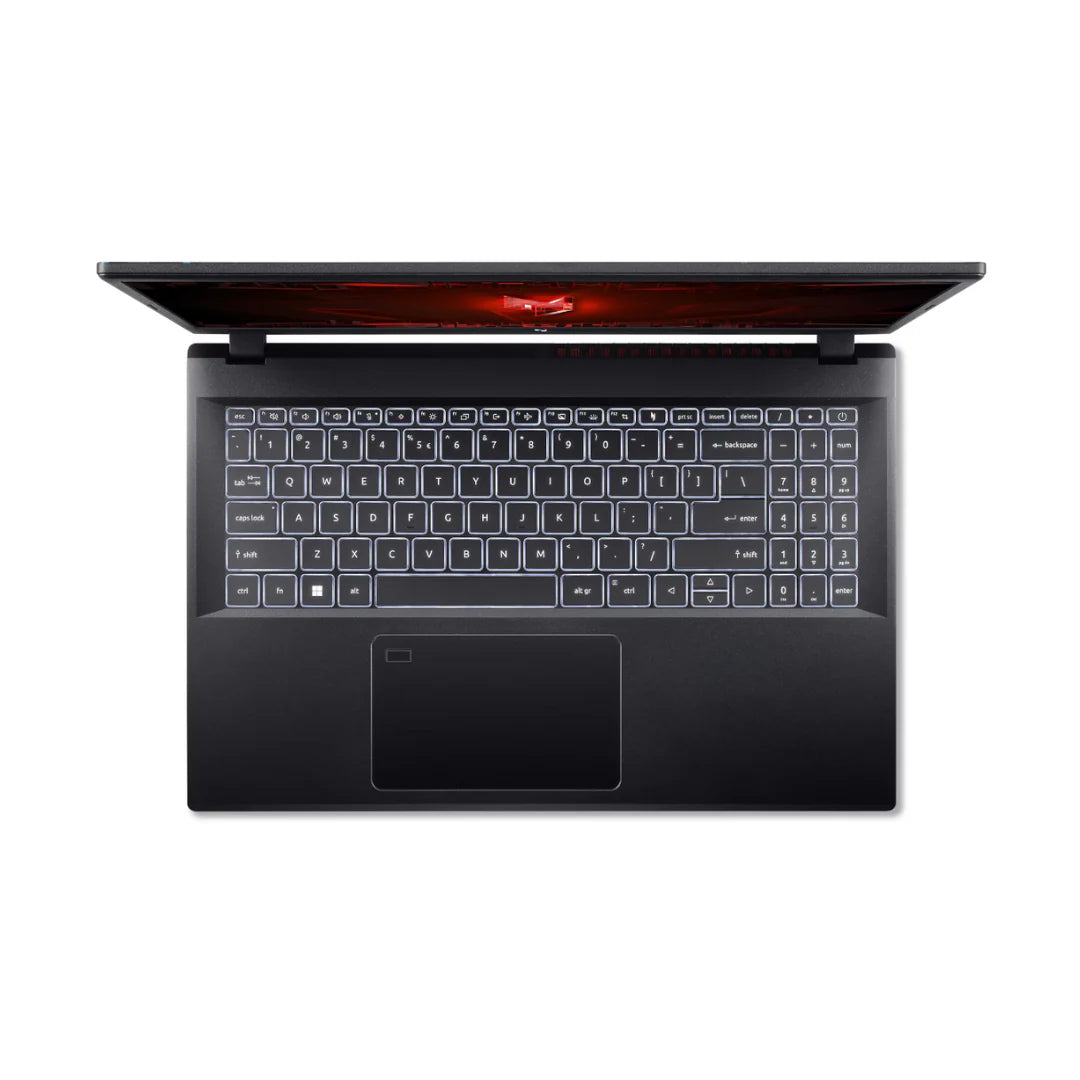 Acer Nitro V 15 - Back View with Cooling Vents and Gaming Aesthetic Acer Nitro V 15 - Back View with Cooling Vents and Gaming Aesthetic